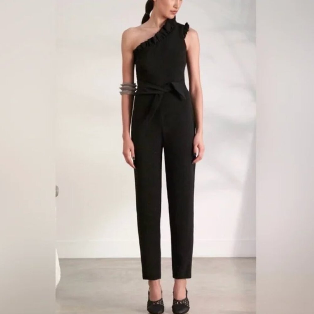 Saloni One Shoulder Jumpsuit (Sz 2)